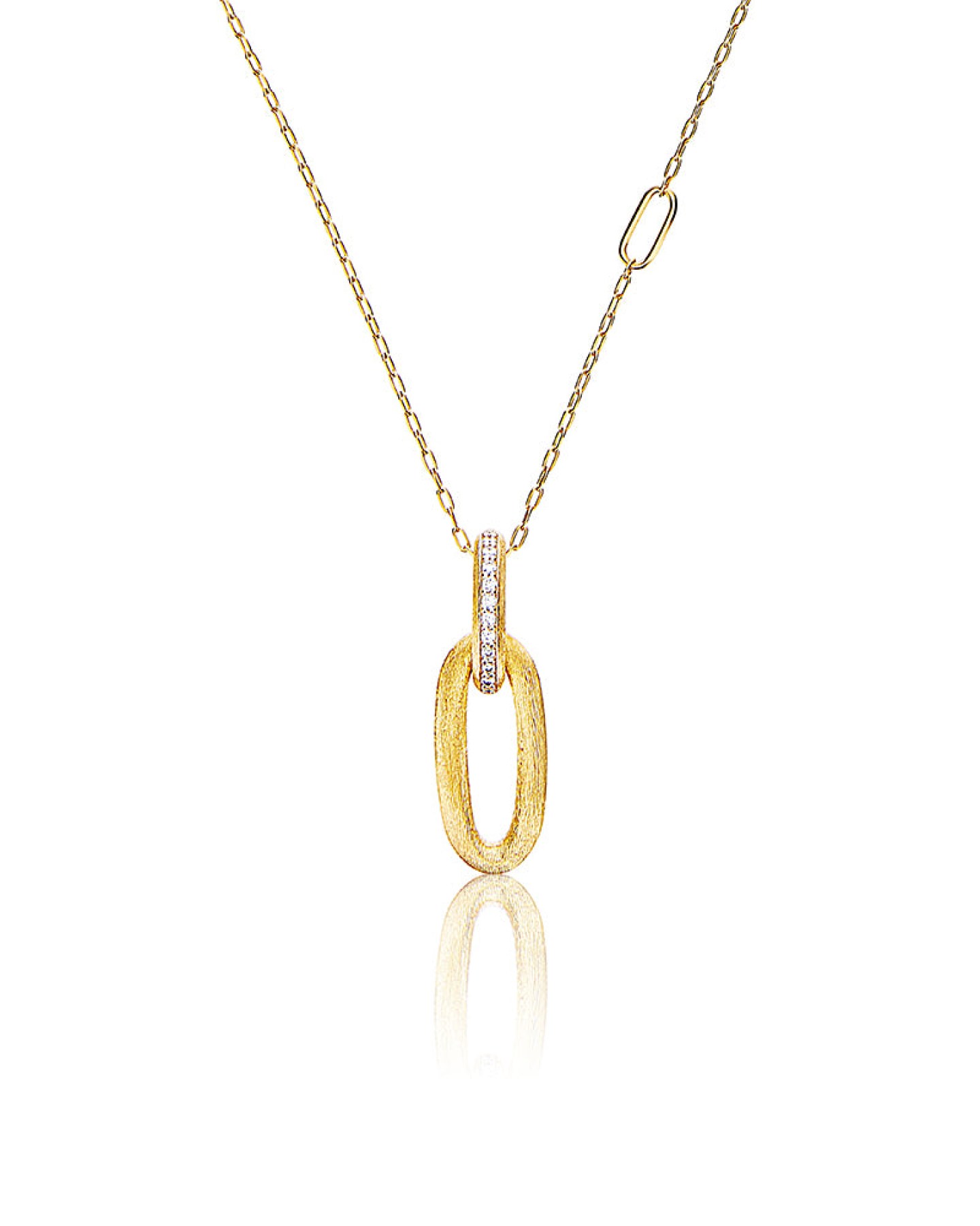 18k Yellow Gold and Diamond Necklace