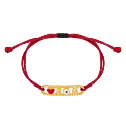 Lucky charm bracelet with gold-plating  2026