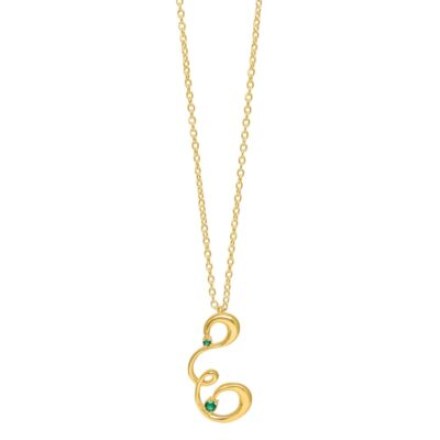 Lucky charm gold-plated silver 925 necklace with semi-precious stone 2026